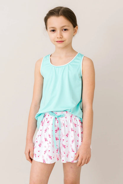 Riley Tank | Turquoise, Pure Coconut