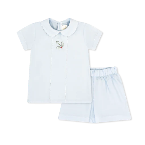 Jonathan Short Set | Blessings Blue Holly