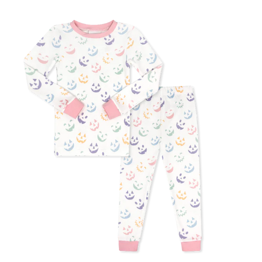 Sweet Pea Pajama Set | Boo Pink