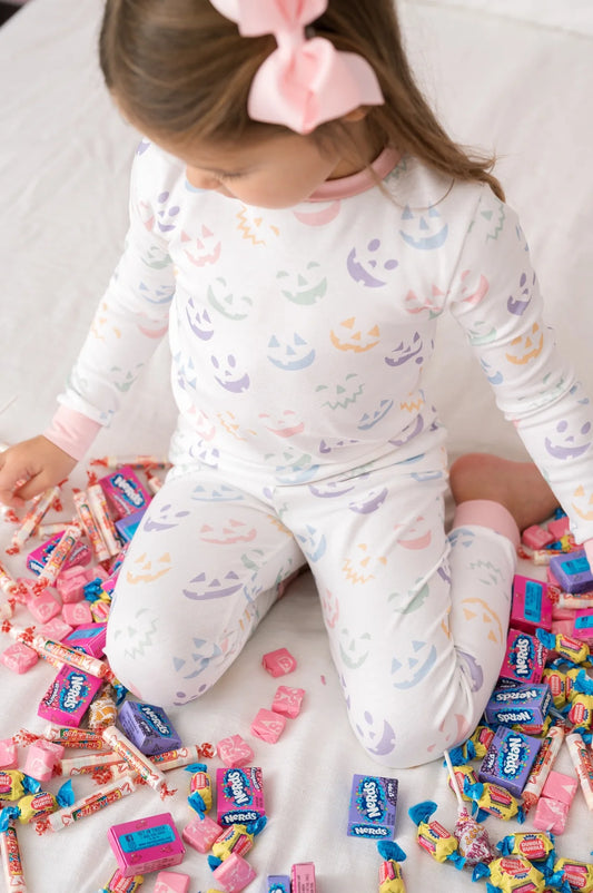 Sweet Pea Pajama Set | Boo Pink