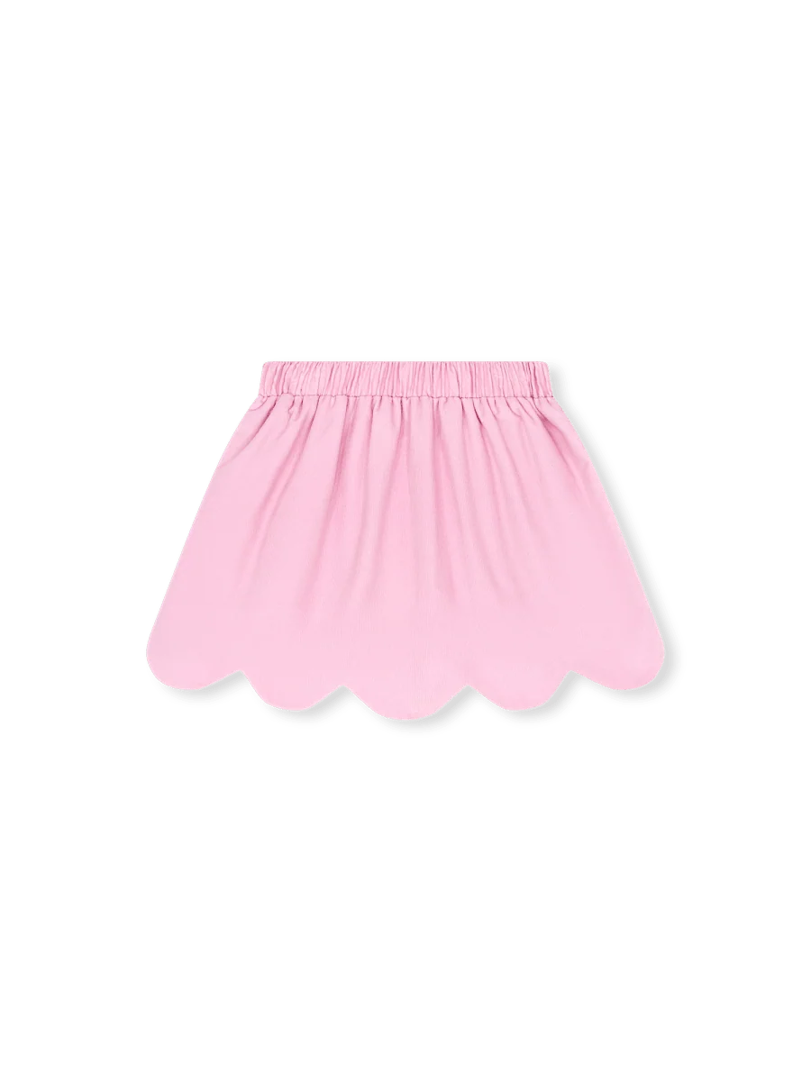 Susie Scallop Skirt | High Point Pink Corduroy