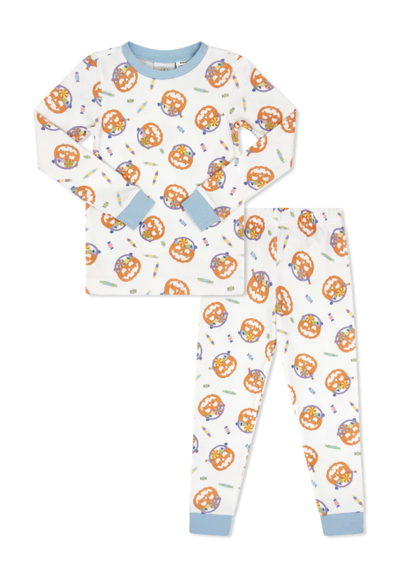 Sweet Pea PJ Set | Boo to You Blue