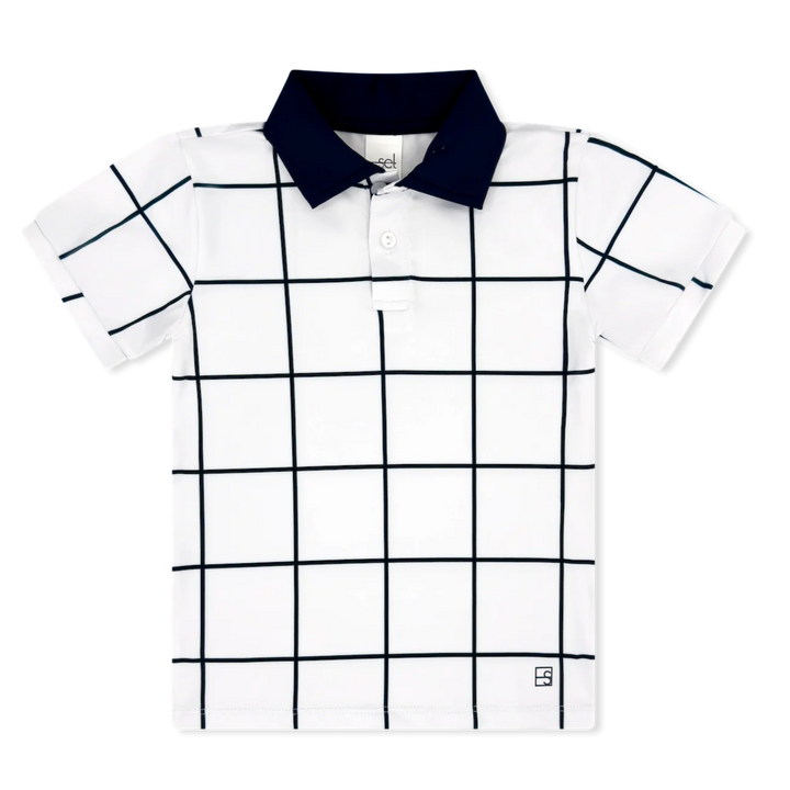 Parker Polo | Navy Windowpane