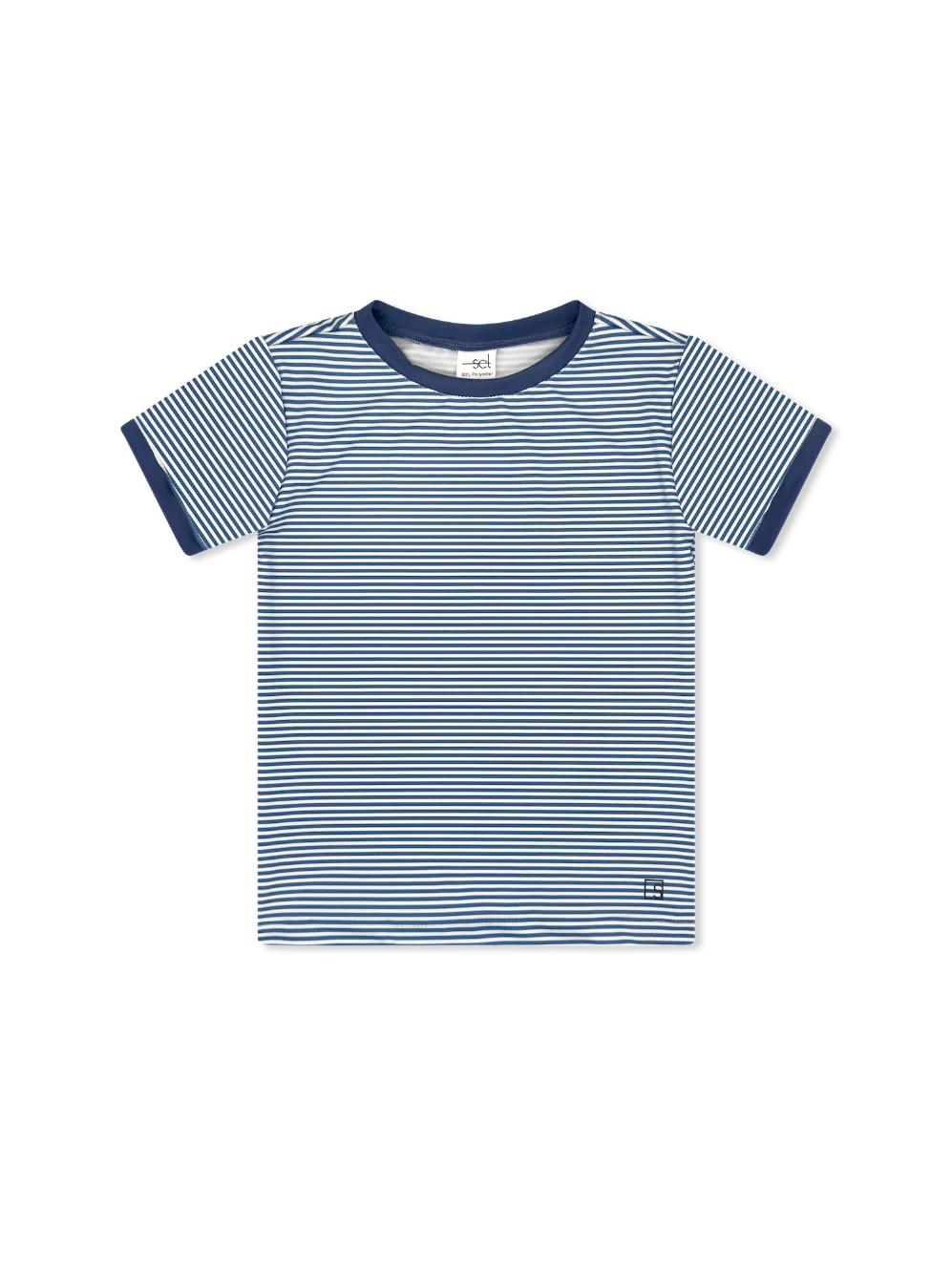 Bradley Basic Tee | Baton Rouge Blue Mini Stripe