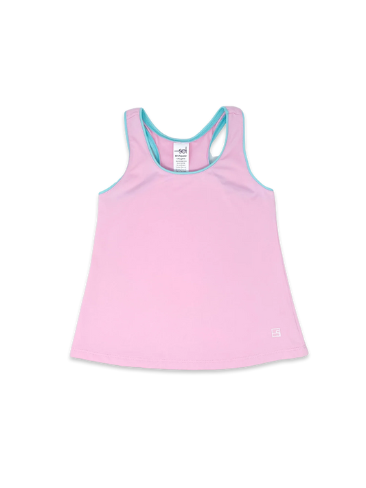 Riley Tank | Cotton Candy Pink + Turquoise