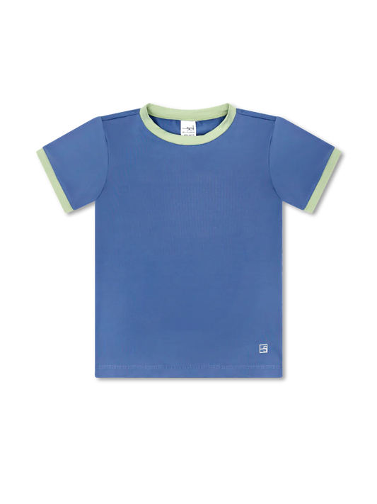 Bradley Basic Tee | Baton Rouge Blue + Pistachio