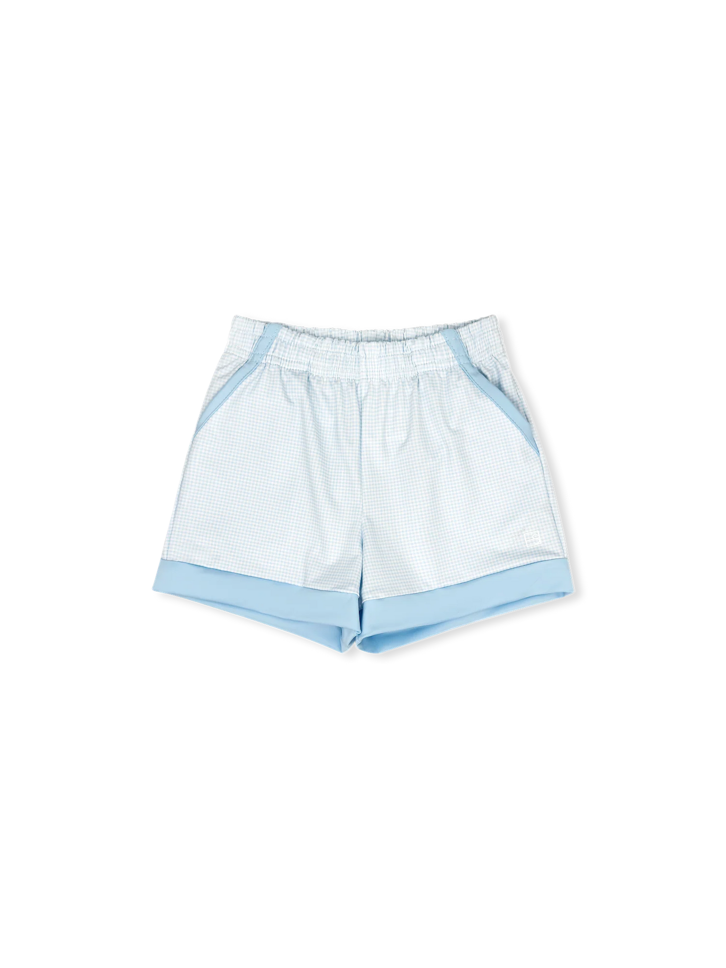 Graham Short | Cotton Candy Blue Mini Gingham