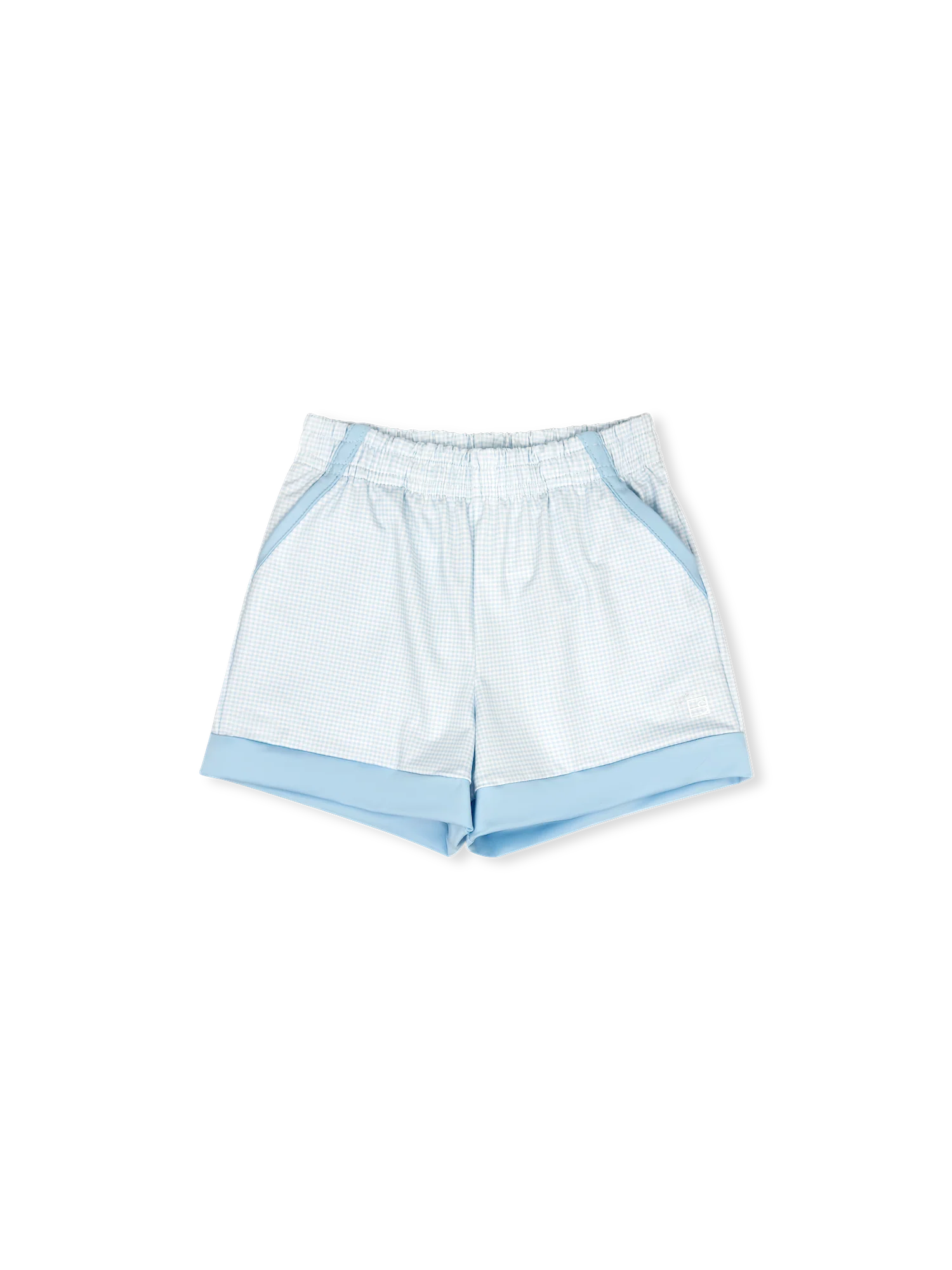 Graham Short | Cotton Candy Blue Mini Gingham