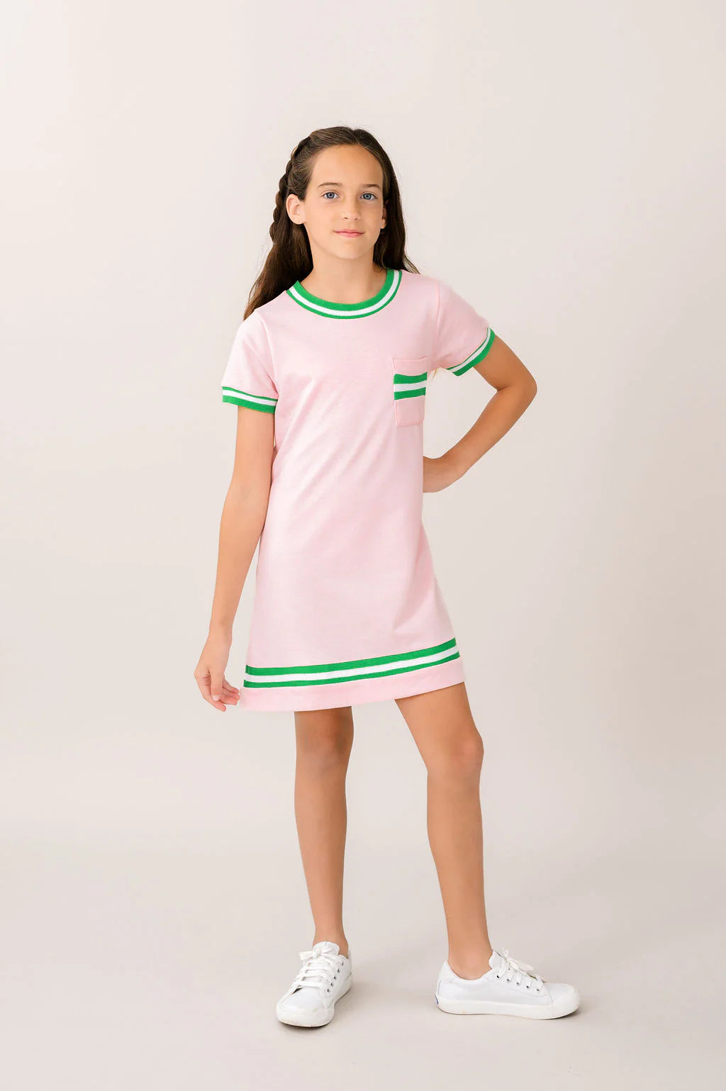 Landry Dress | Primrose Pink, Green