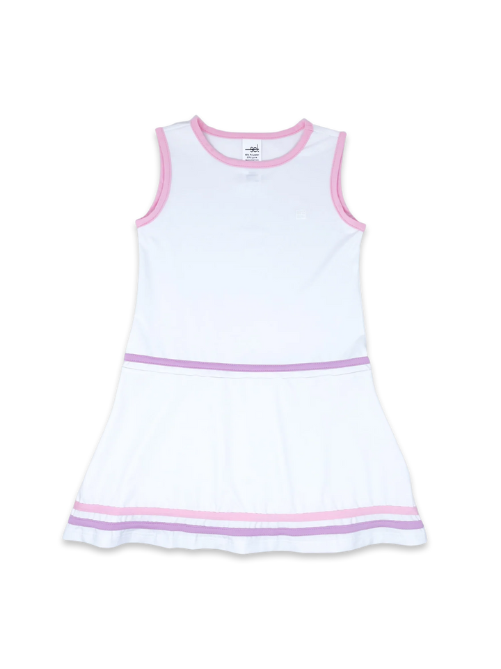 Jordan Dress | Pure Coconut, Pink, Purple