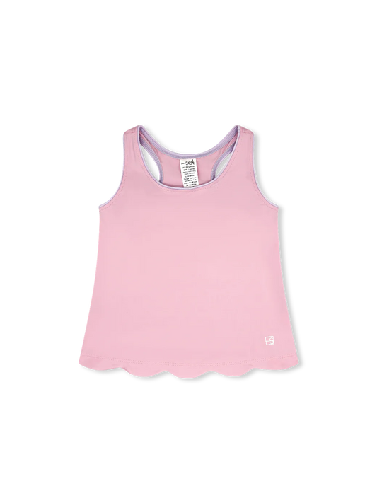 Anna Scallop Tank | Pink