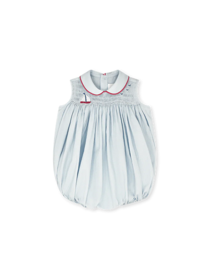 Beckett Sailboat Bubble I Brentwood Blue Pique