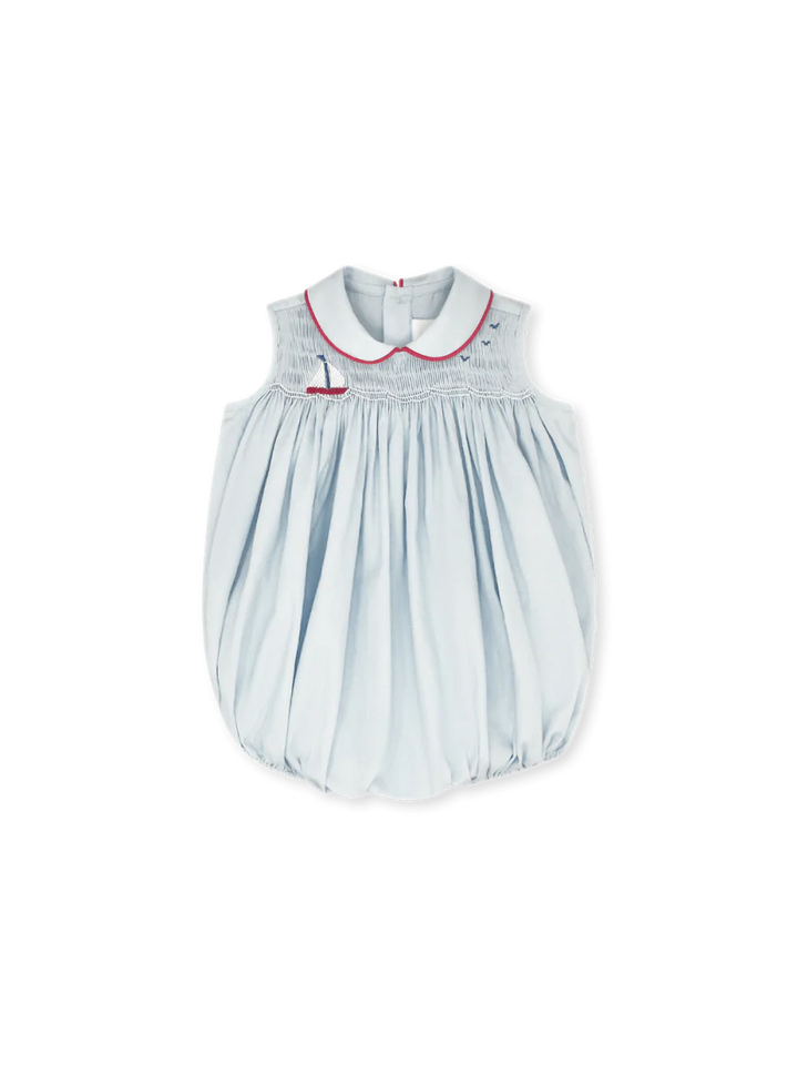 Beckett Sailboat Bubble I Brentwood Blue Pique