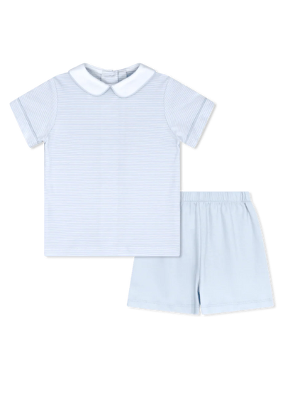SIBLEY SHORT SET LOUISVILLE LIGHT BLUE MINISTRIPE