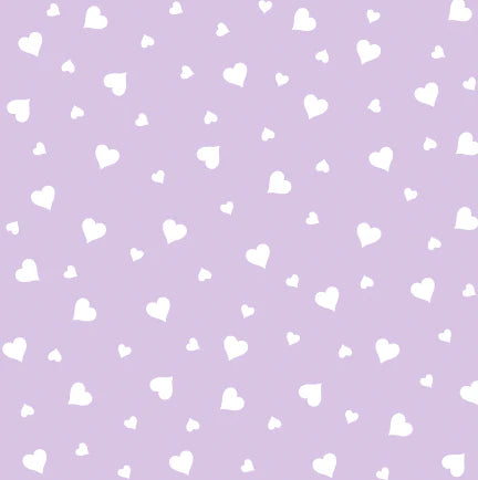 Sadie Scallop Legging | Hearts, Purple