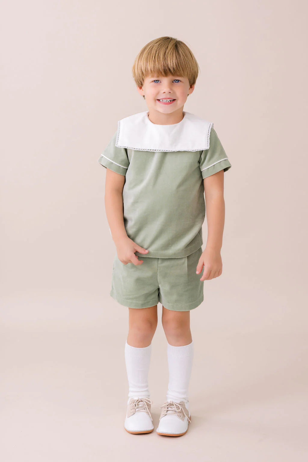 Christian Short Set | Leyland Green Velvet