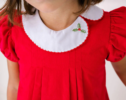 Eloise Merry Dress | Red Cord