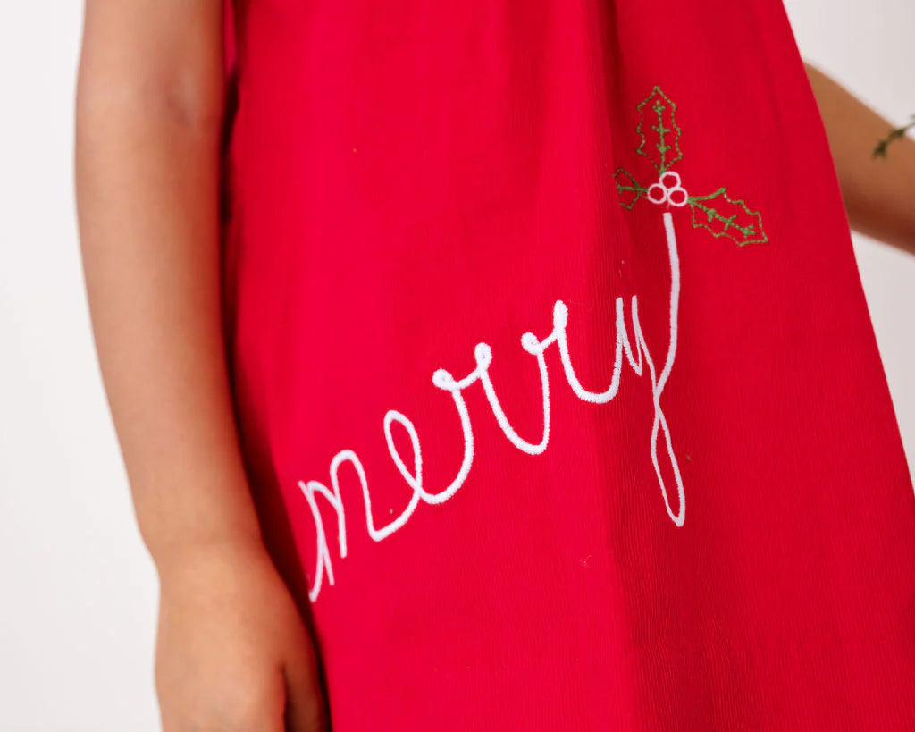 Eloise Merry Dress | Red Cord