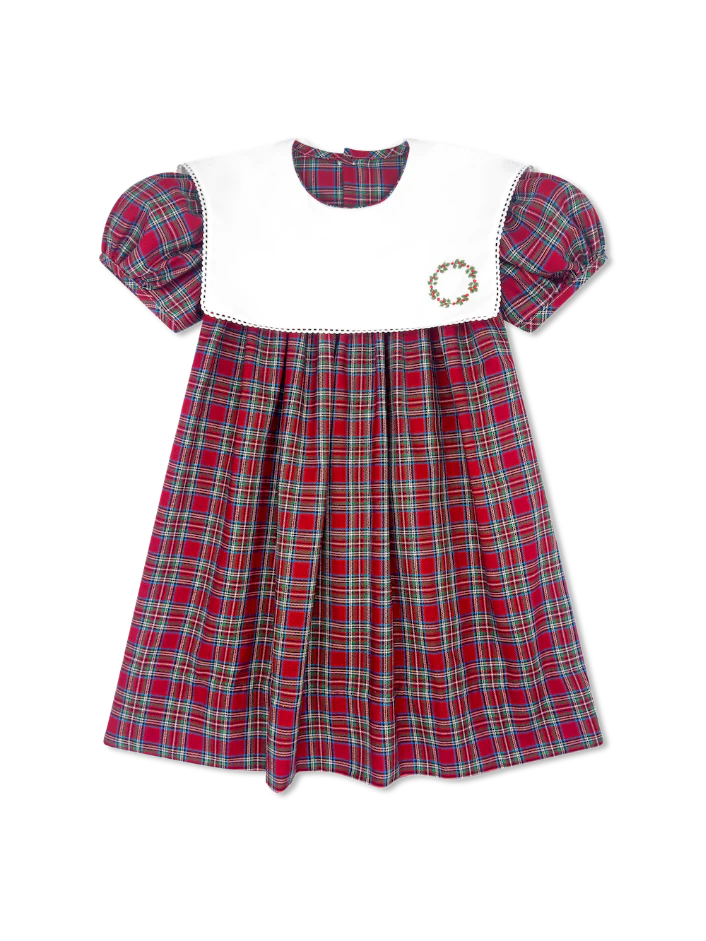 Hope Chest Dress| Plaid, Nutcracker embroidery