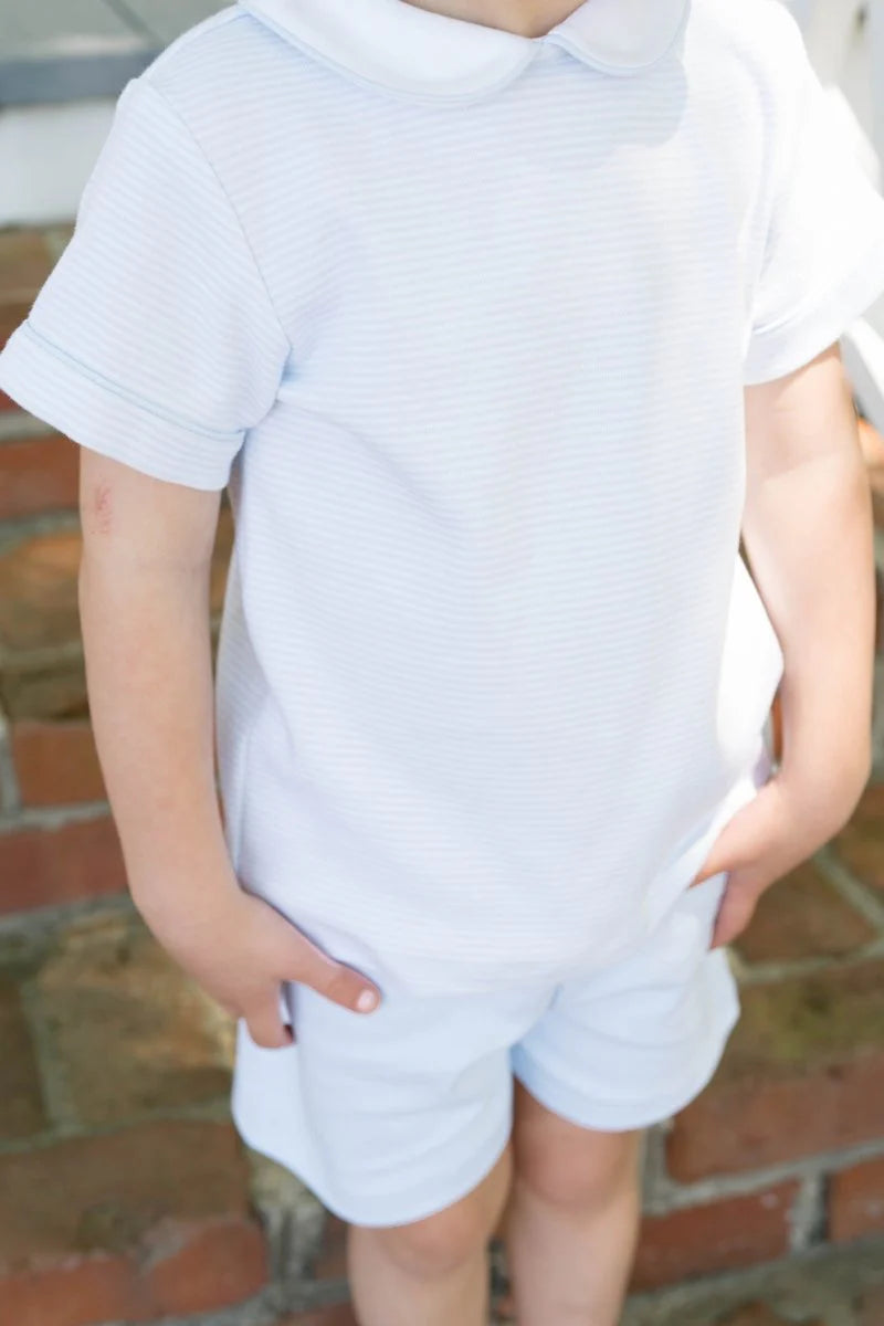 SIBLEY SHORT SET LOUISVILLE LIGHT BLUE MINISTRIPE