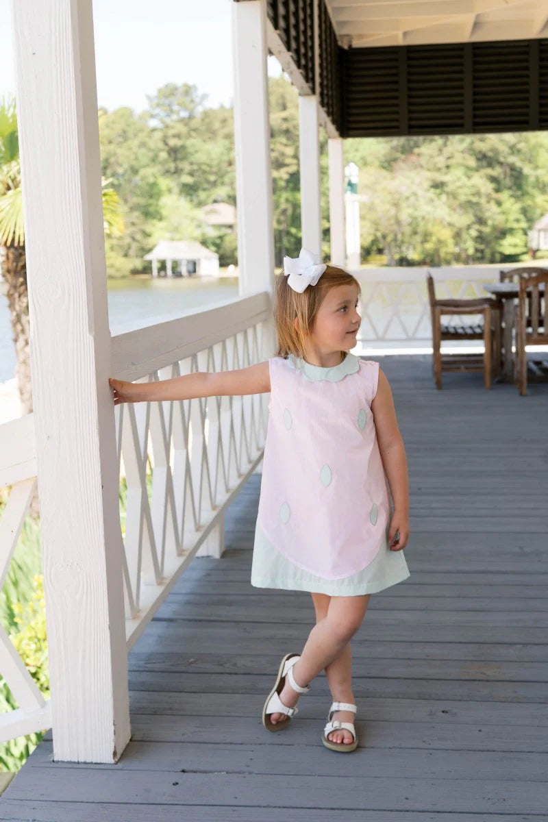WHITLEY WATERMELON DRESS PINK, GREEN