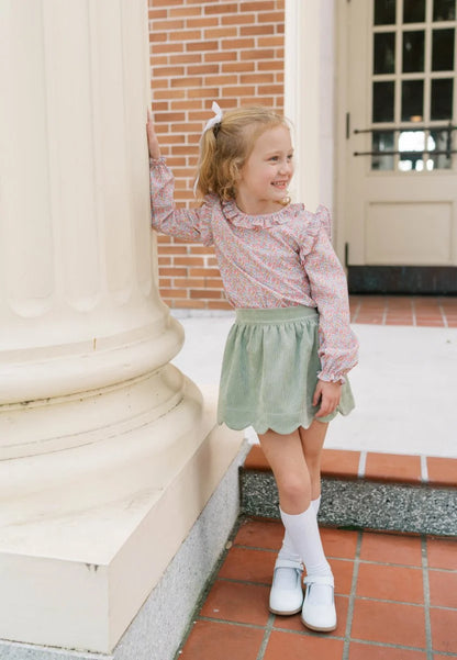 Susie Scallop Skirt | Sweetgrass Corduroy