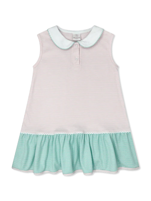 MARY MARGARET DRESS PENSACOLA PINK MINISTRIPE, MIDTOWN MINT MINISTRIPE