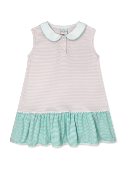 MARY MARGARET DRESS PENSACOLA PINK MINISTRIPE, MIDTOWN MINT MINISTRIPE