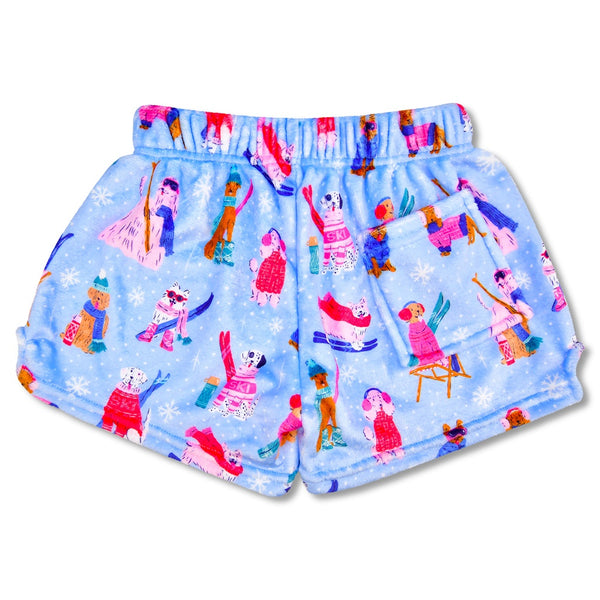 Ski Dogs Plush Shorts