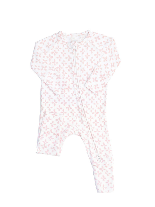 Sleep Romper | Pink Clover