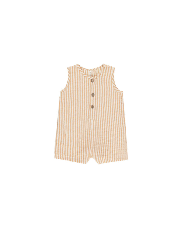 MAVERICK ROMPER || GRAPEFRUIT STRIPE
