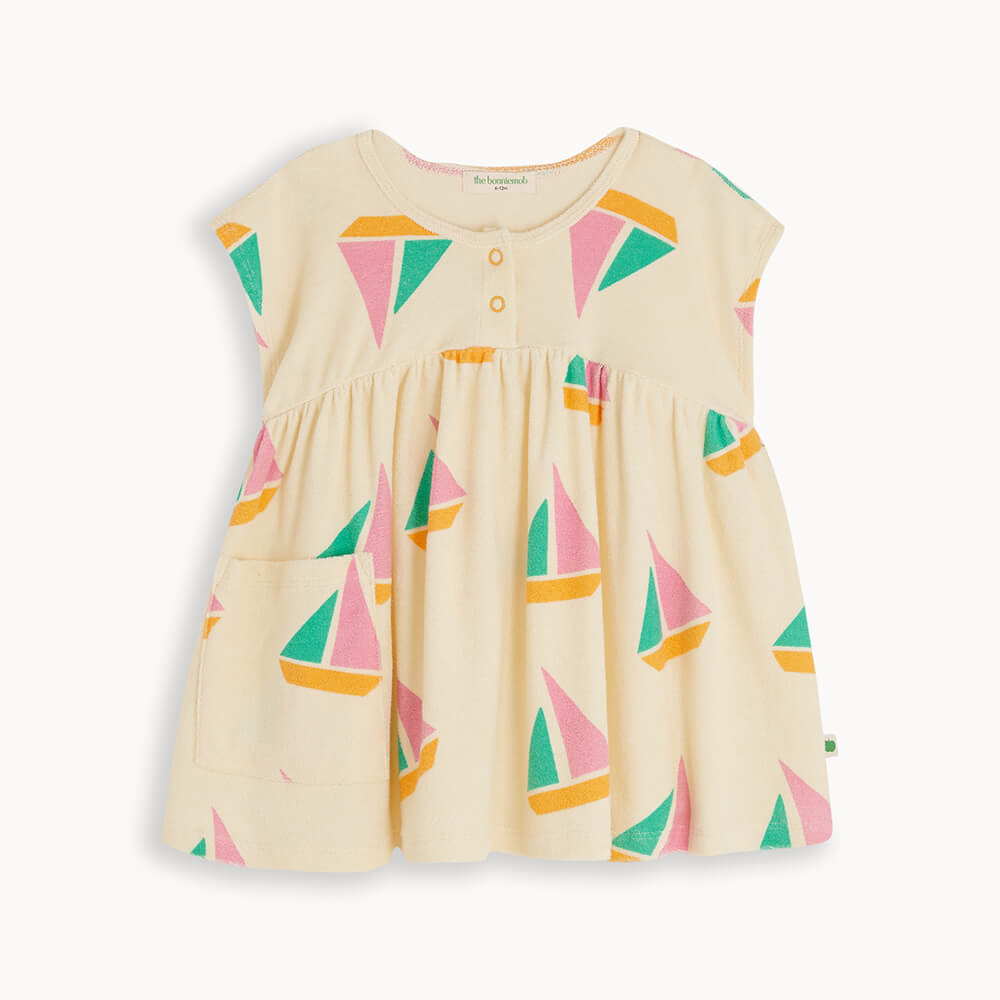 Taya Terry Sundress | Pink Sailboats