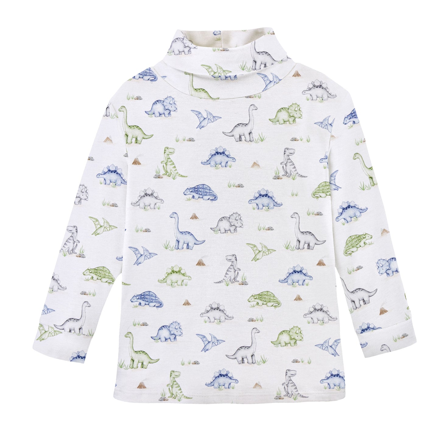 Cute Roars Printed Pima Turtleneck Tee