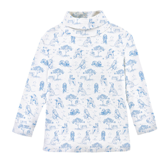 Printed Turtleneck Tee | Barking Bliss