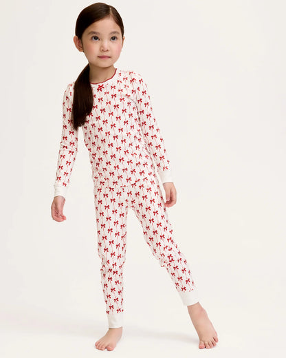 Girl's Pima Snug Fit Pajamas | Blissful Bows