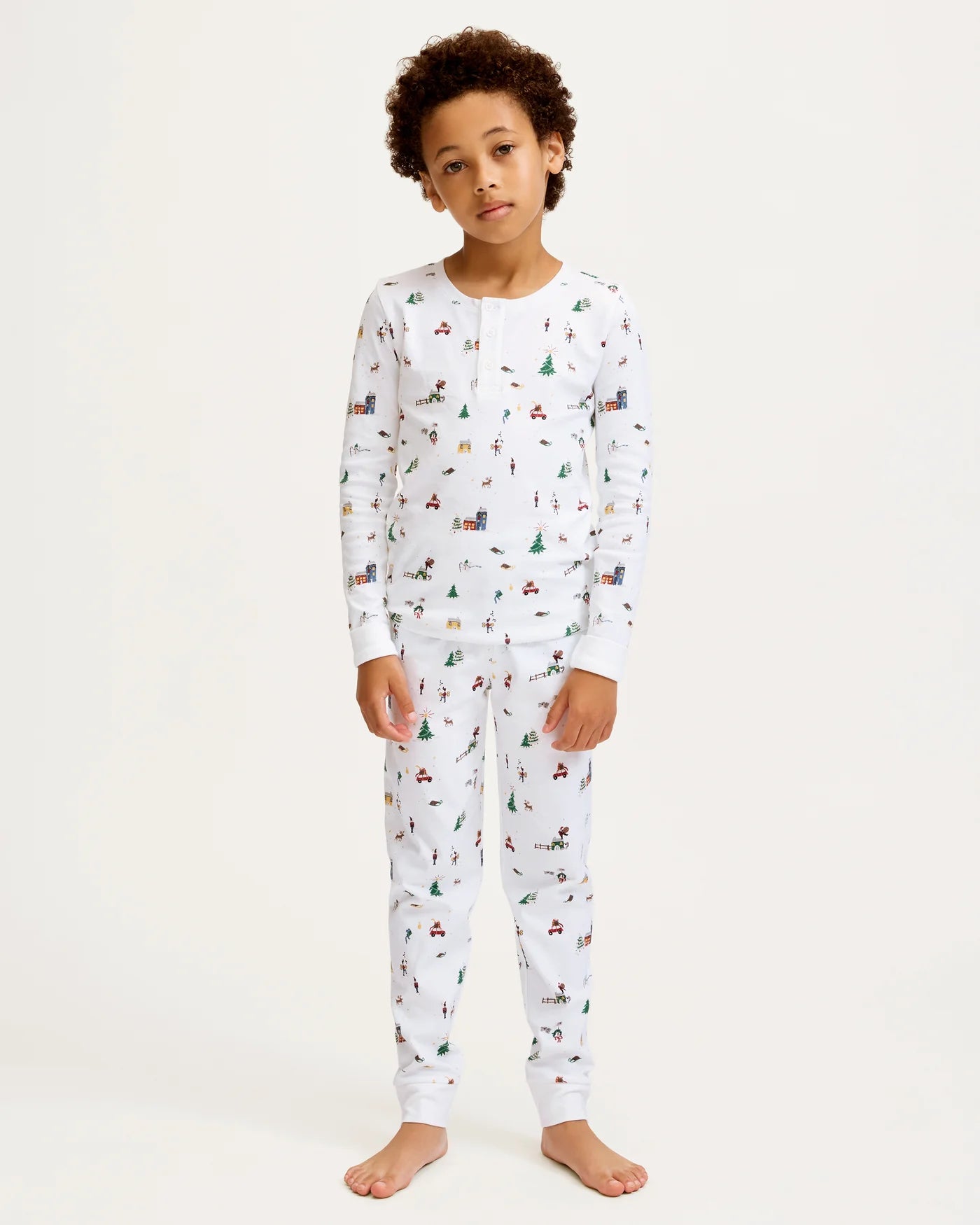 Pima Snug Fit Pajamas | Holiday Town