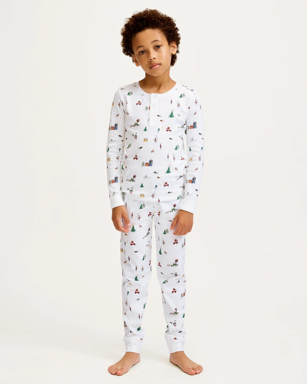 Pima Snug Fit Pajamas | Holiday Town