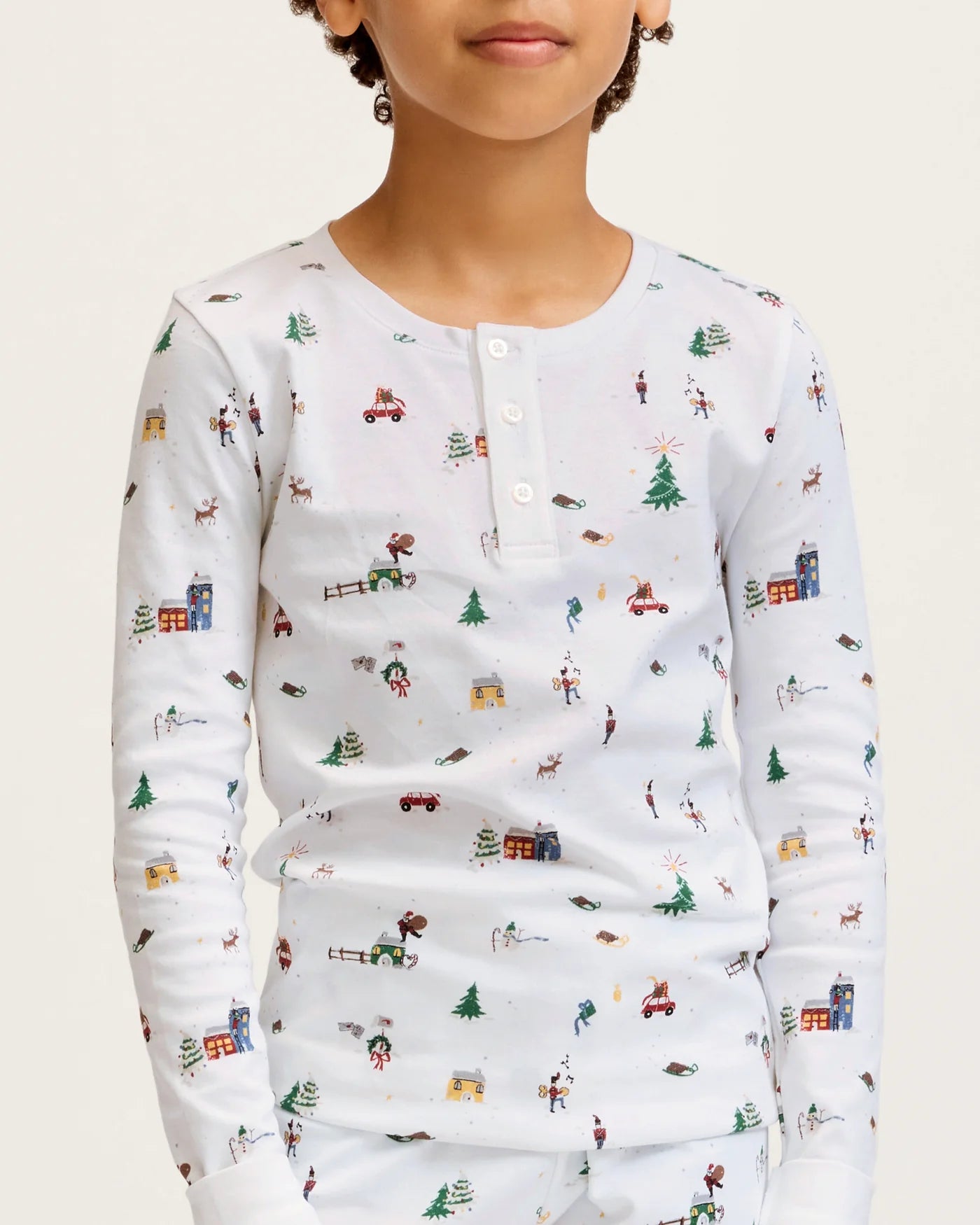 Pima Snug Fit Pajamas | Holiday Town