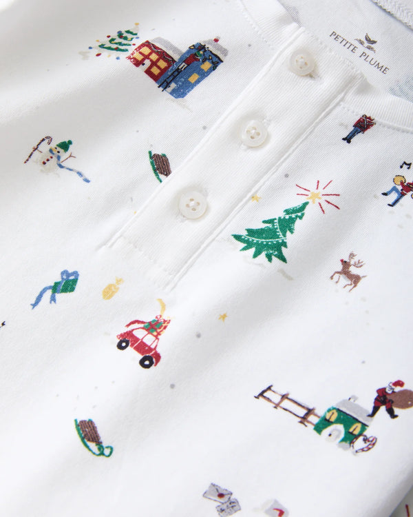 Pima Snug Fit Pajamas | Holiday Town