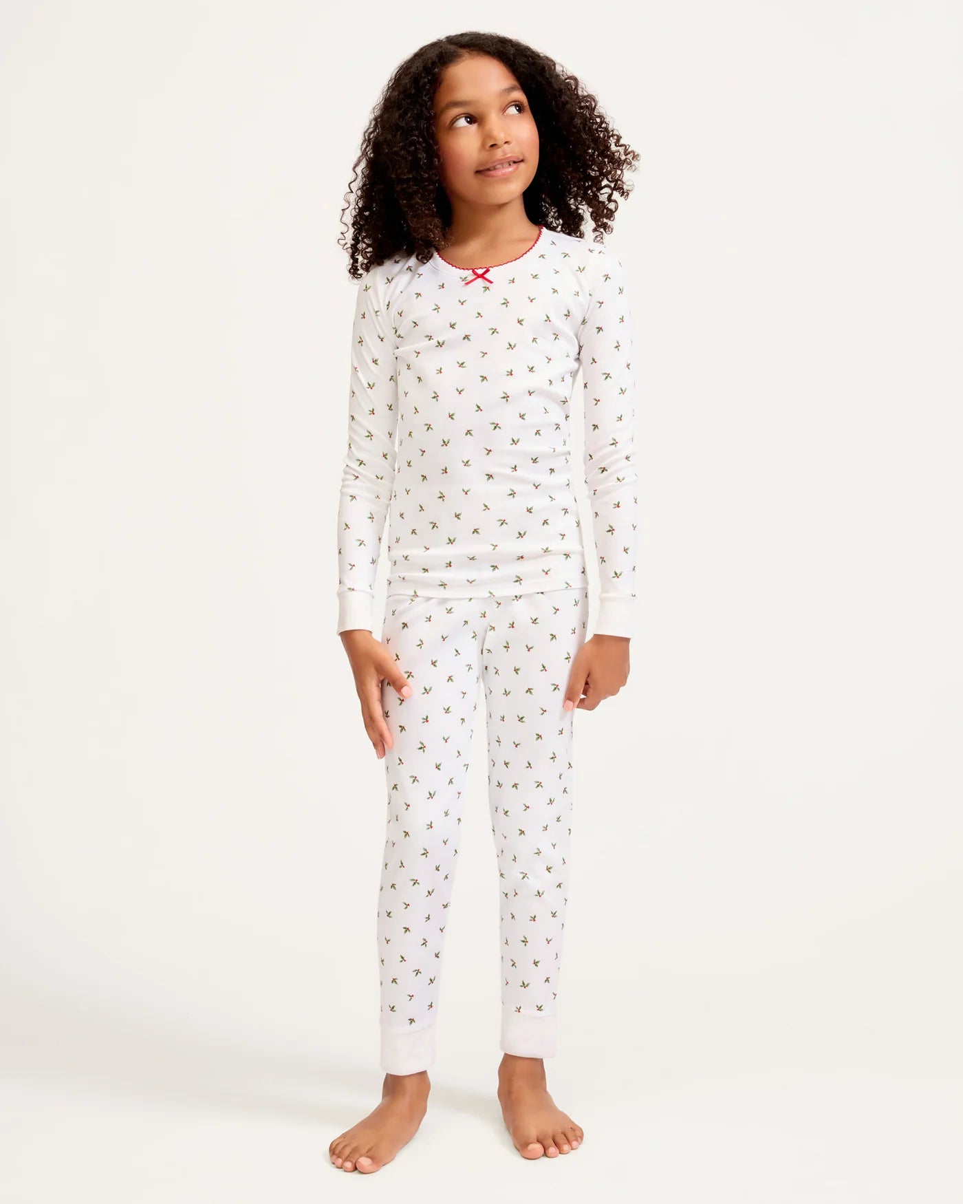 Girl's Pima Snug Fit Pajamas | Mistletoe Moments