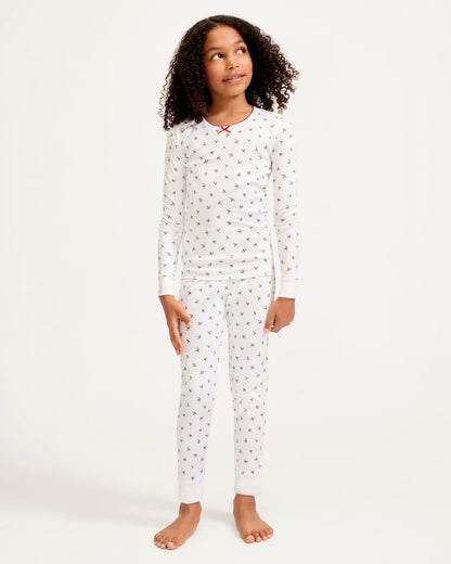 Girl's Pima Snug Fit Pajamas | Mistletoe Moments