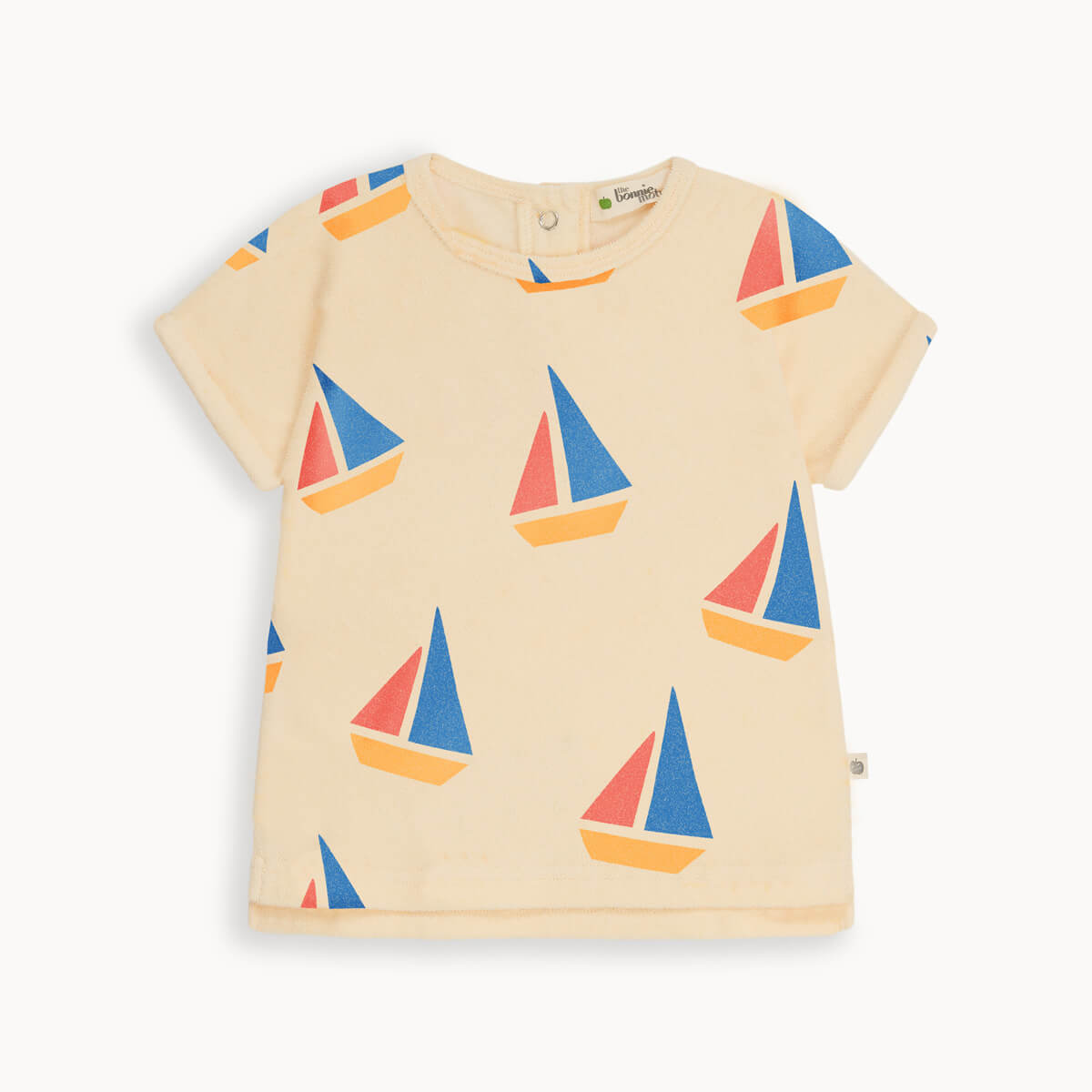 Topper Terry T-Shirt | Multi Colored Sailboats