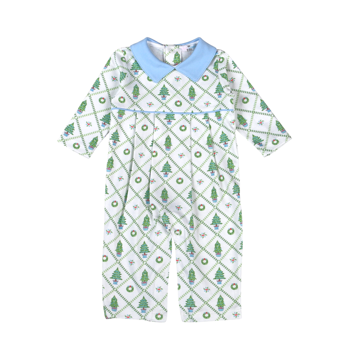 Blue Nutcracker Pima Romper