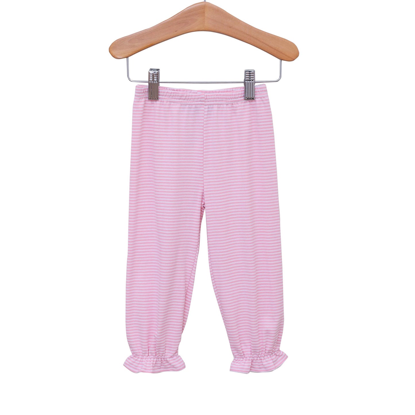 Ruffle Bloomer Pants | Light Pink Stripe