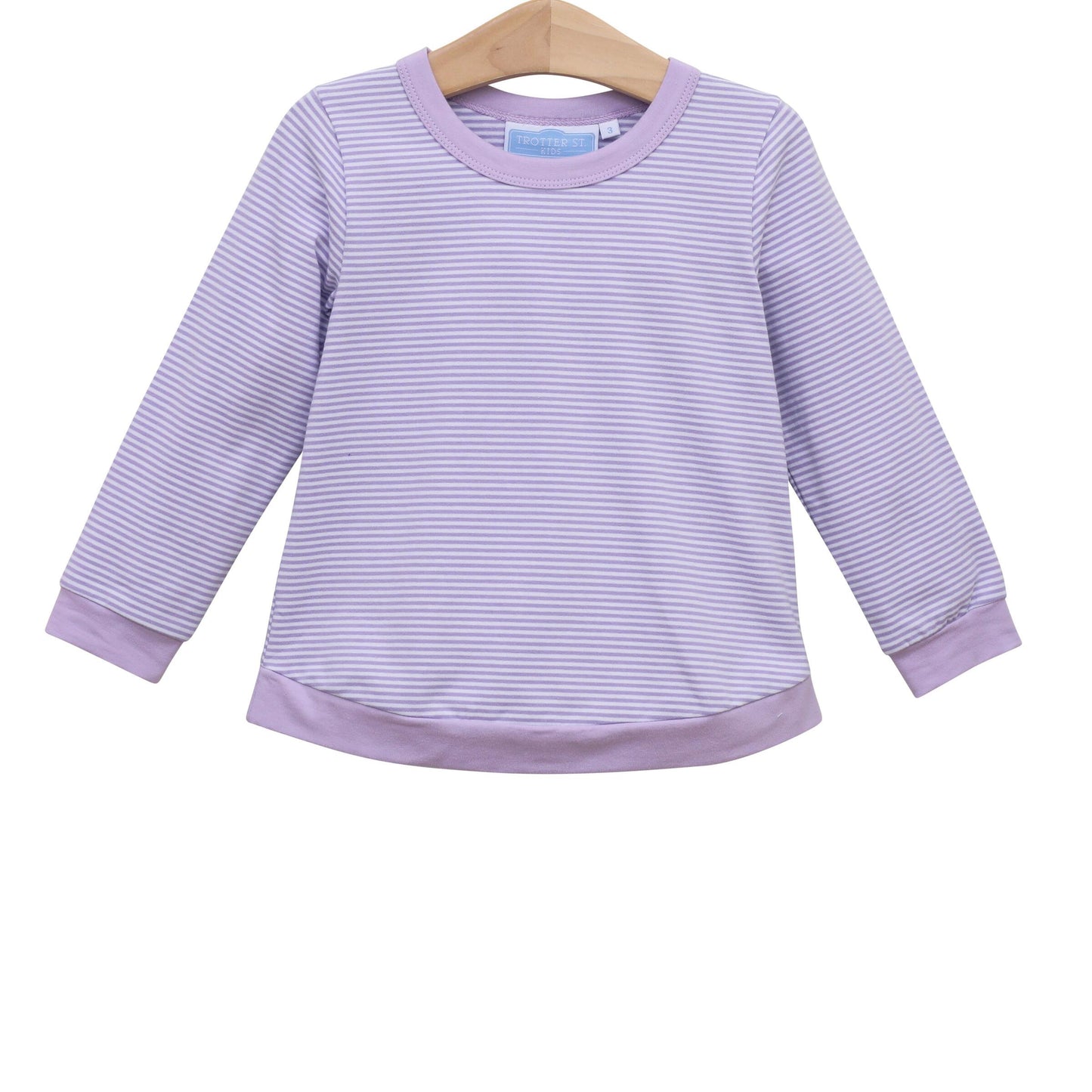 Reagan Top | Lavender Stripe