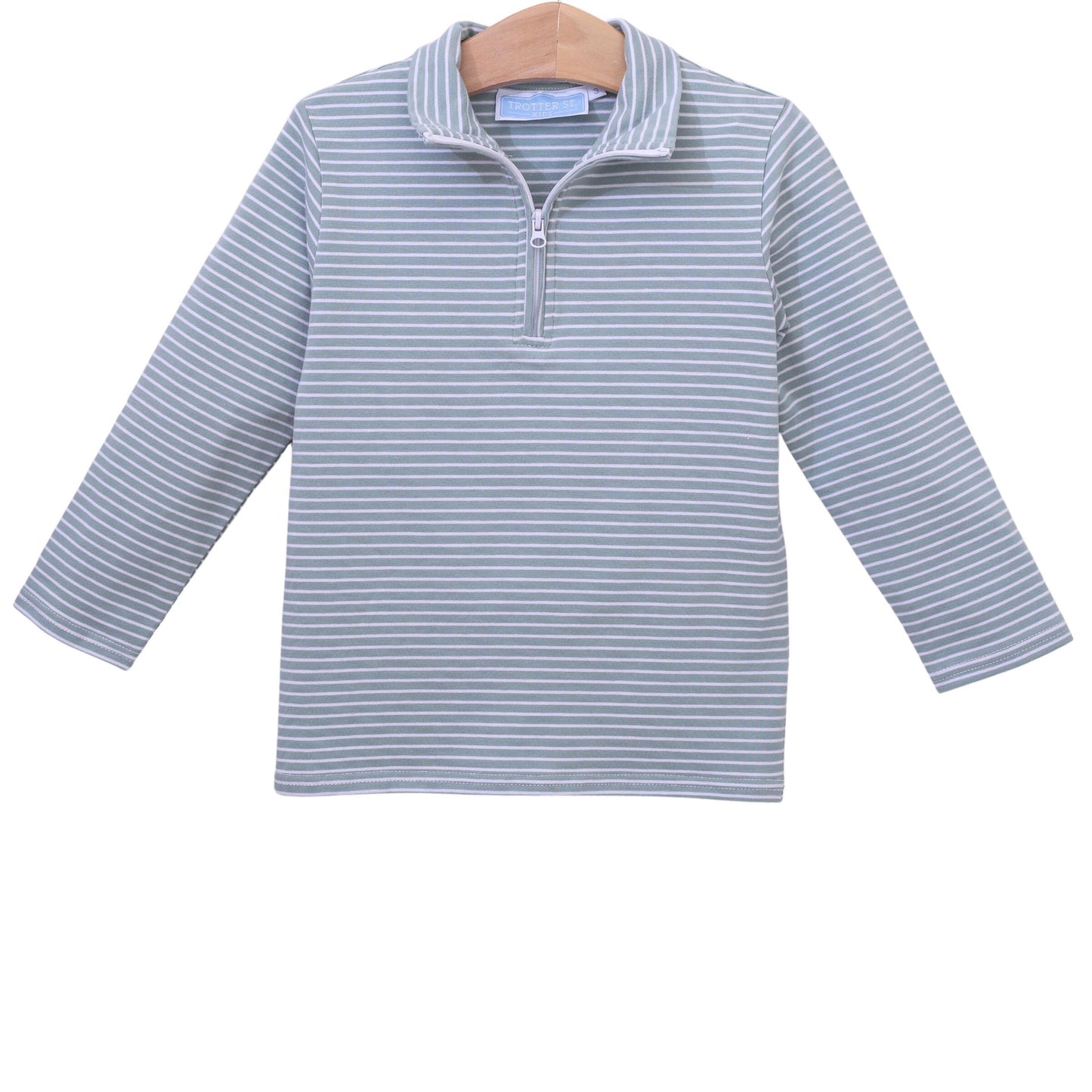 Tucker Pullover | Sage Stripe