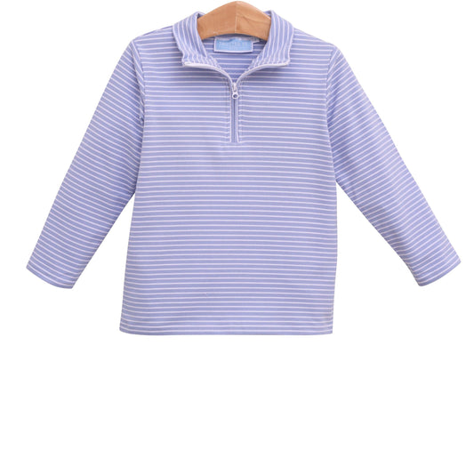 Tucker Pullover | Steel Blue Stripe