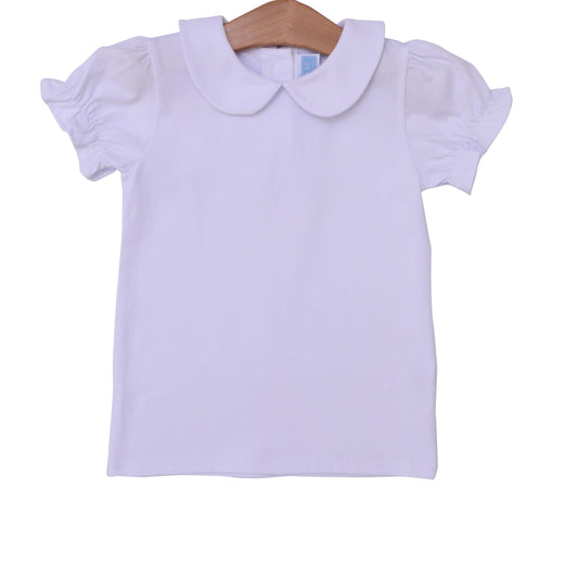 Peter Pan Collar Shirt- White