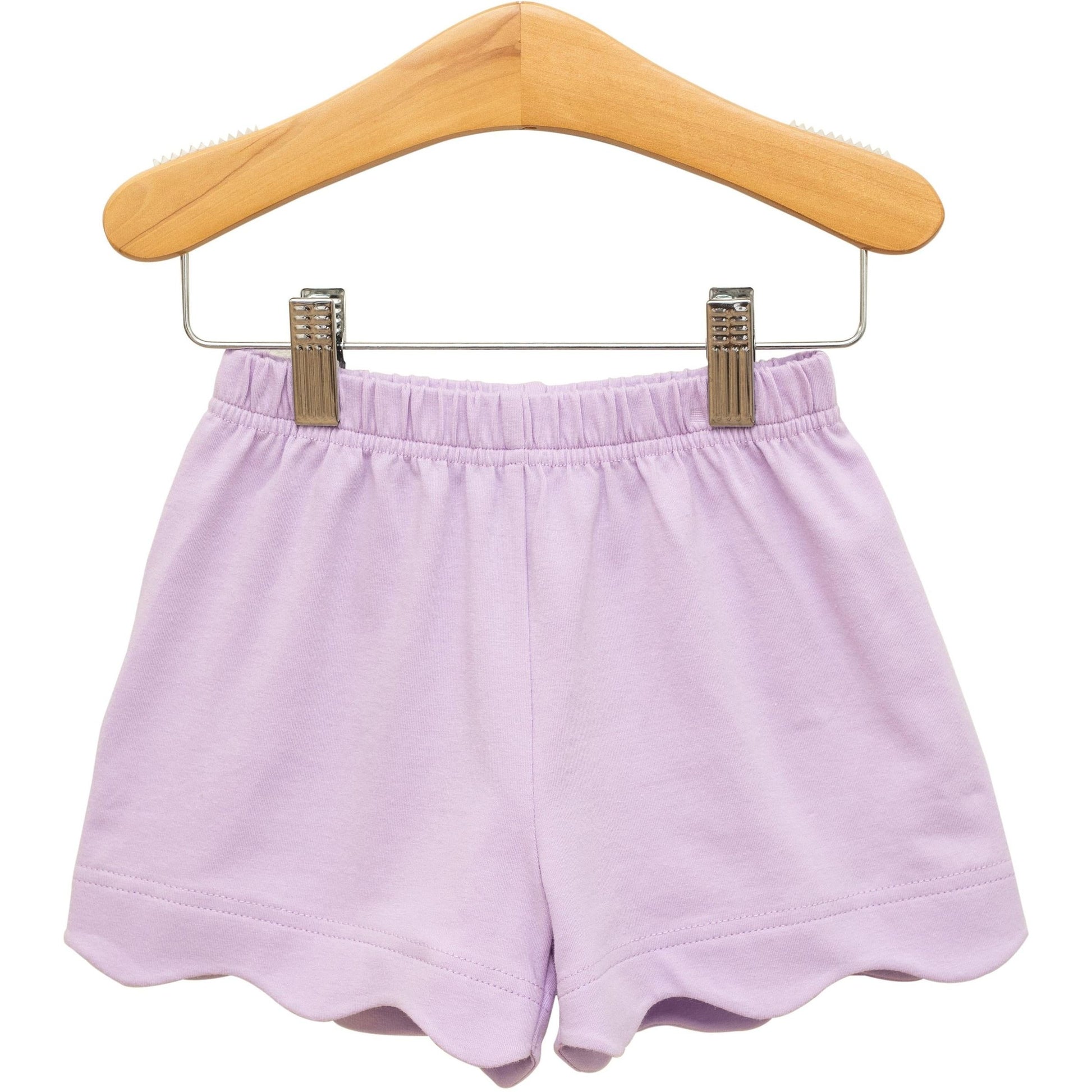 Scalloped Shorts- Lavender