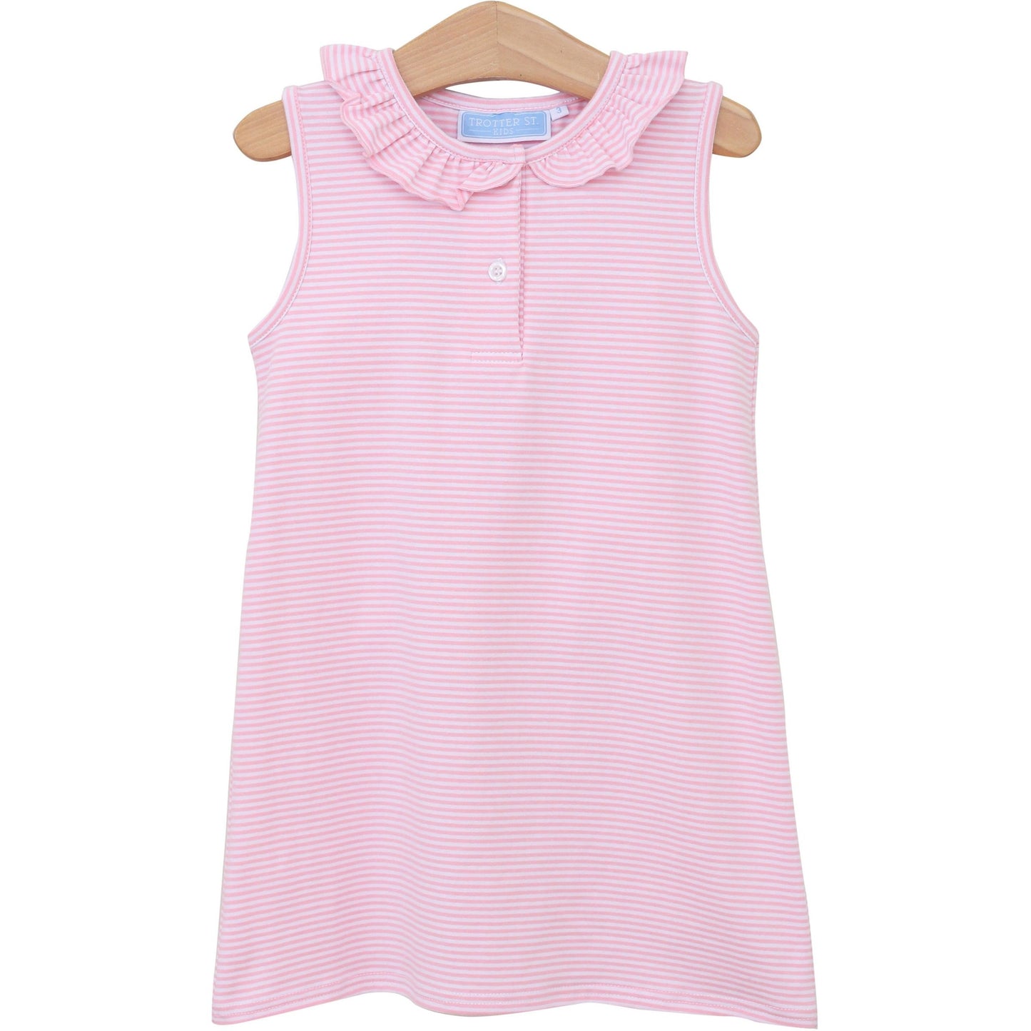 Nora Dress- Light Pink Stripe